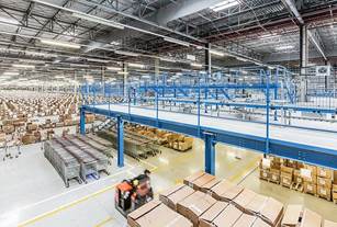 Foto: Imagen del centro logístico de Inditex en PLAZA. (Inditex)